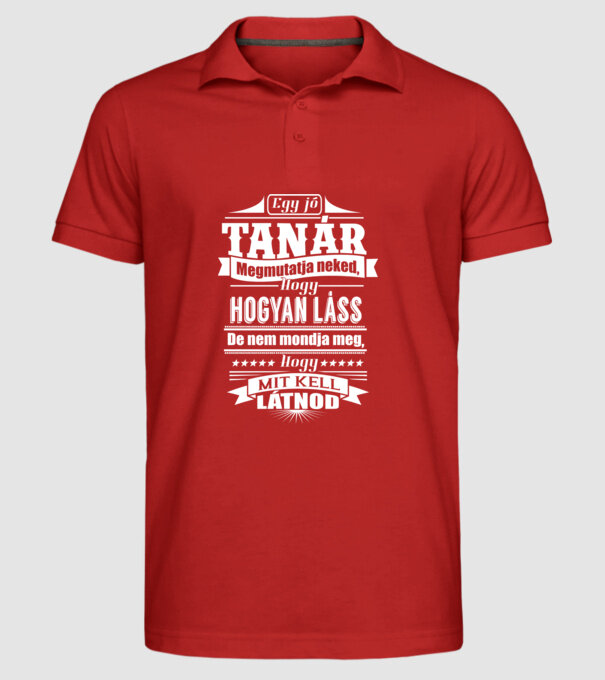  minta piros pólón