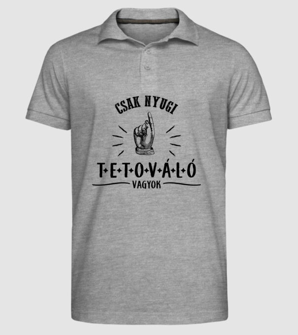  minta szürke pólón