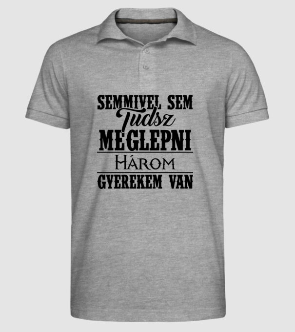  minta szürke pólón