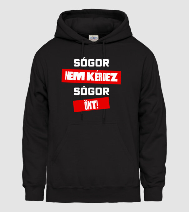  minta fekete pólón