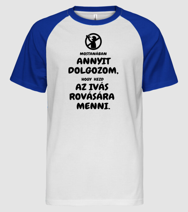  minta fehér/royal pólón