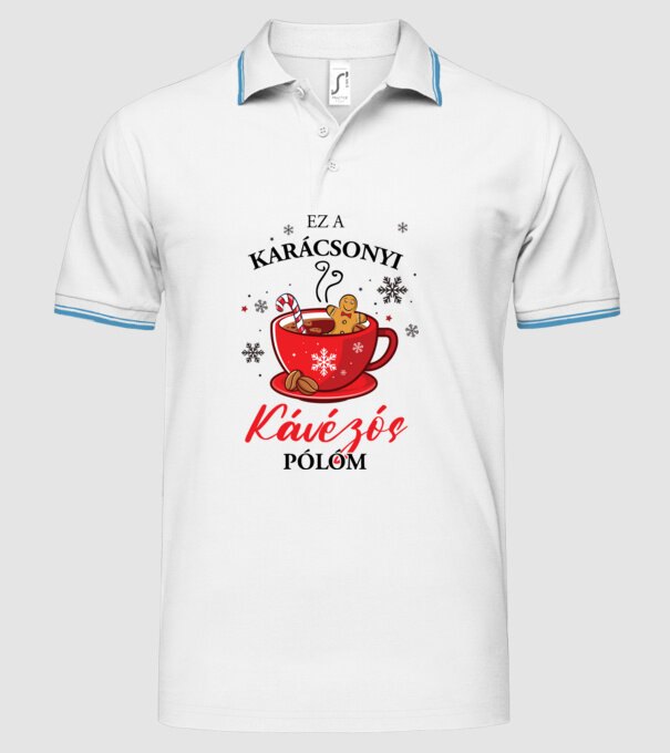  minta fehér pólón