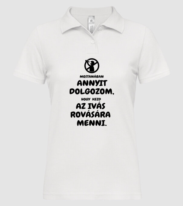  minta fehér pólón