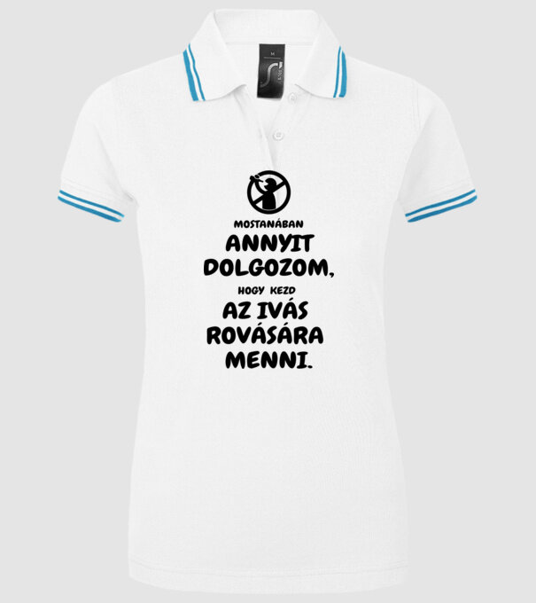  minta fehér pólón