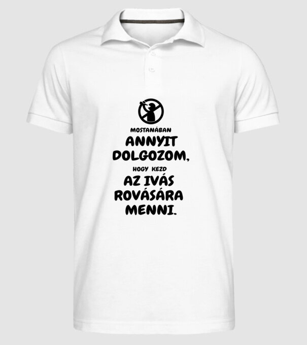  minta fehér pólón