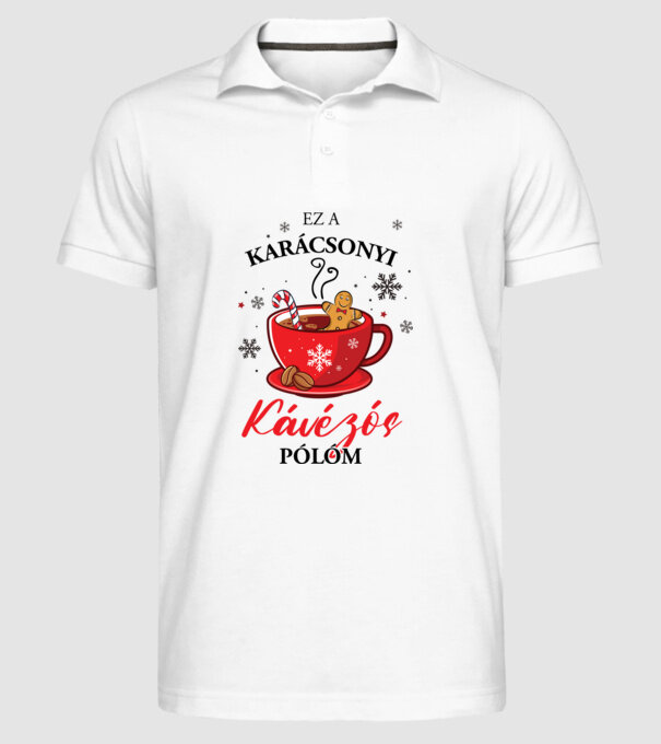  minta fehér pólón