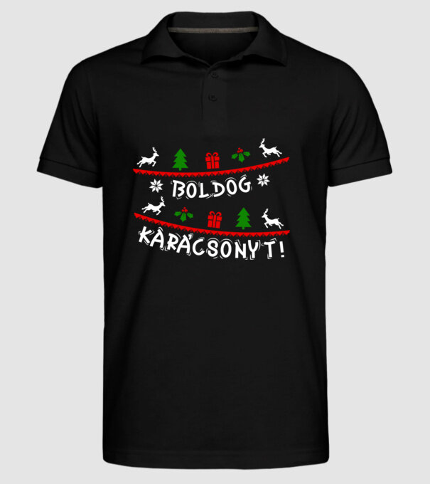  minta fekete pólón