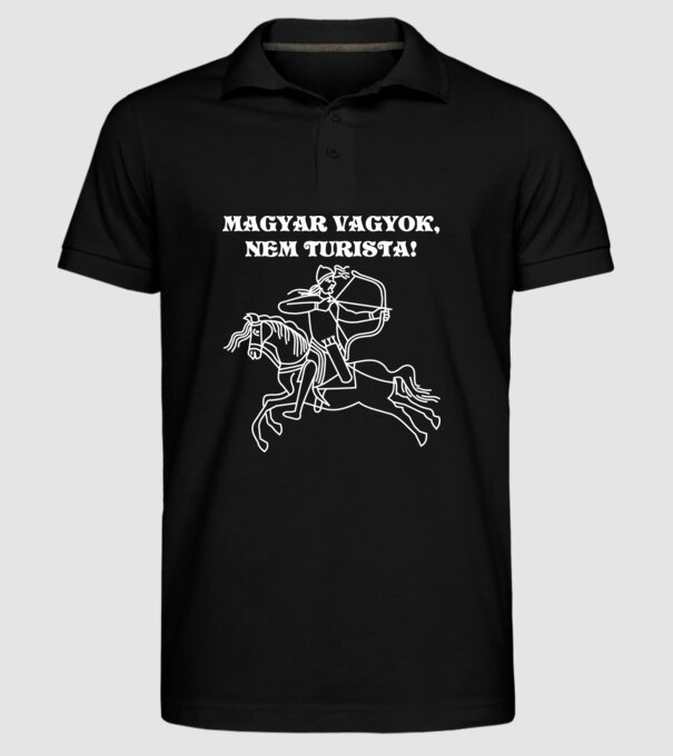  minta fekete pólón