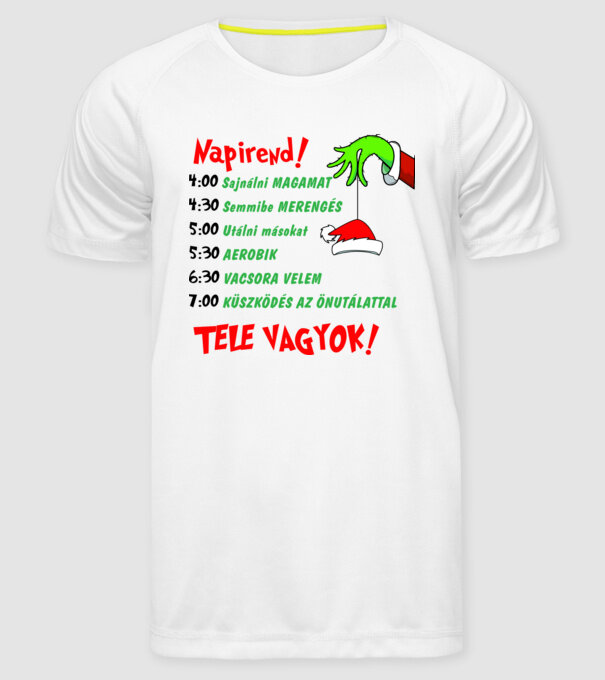  minta fehér pólón