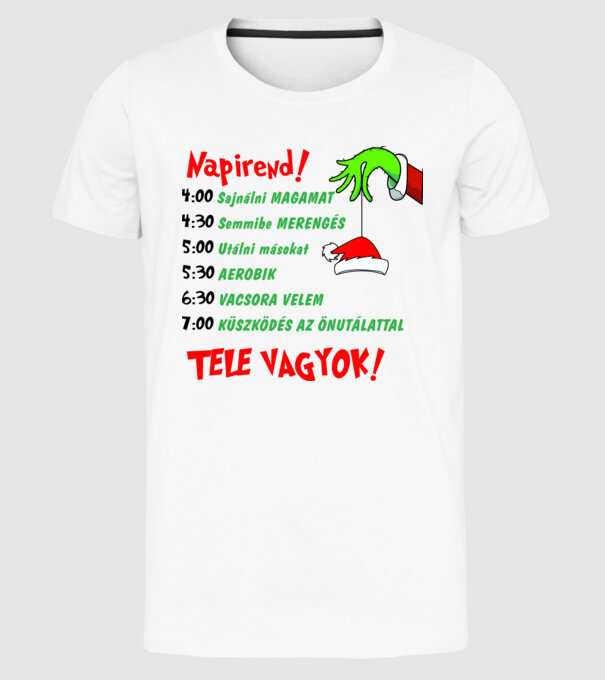  minta fehér pólón
