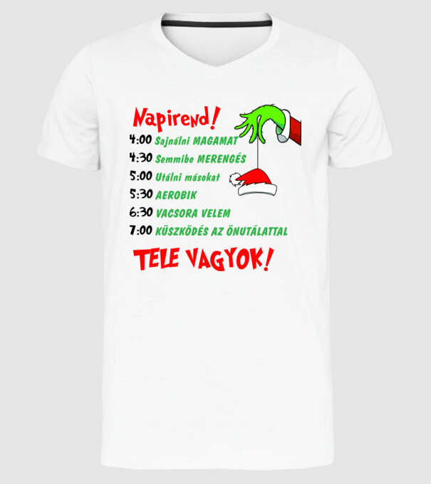  minta fehér pólón