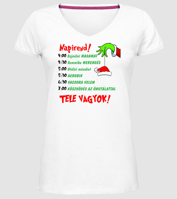  minta fehér pólón