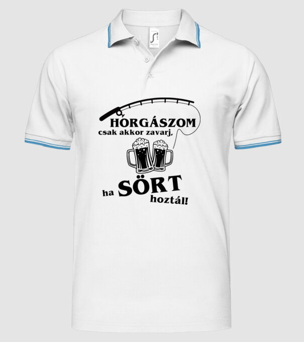  minta fehér pólón
