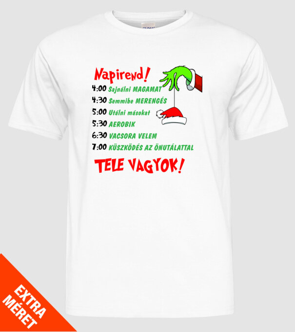  minta fehér pólón