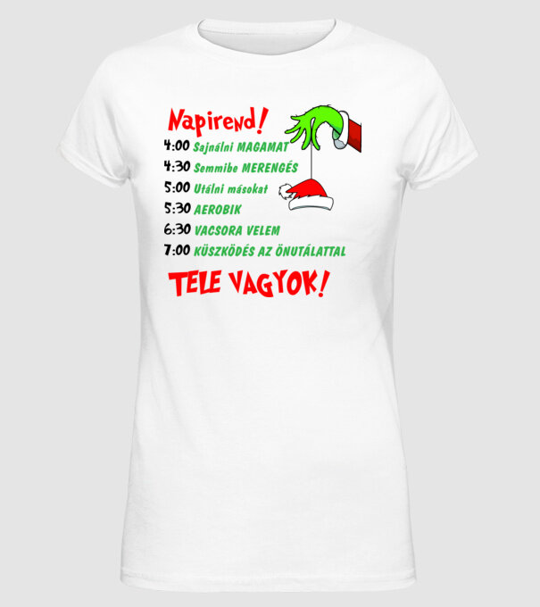  minta fehér pólón
