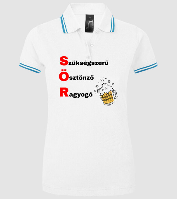  minta fehér pólón