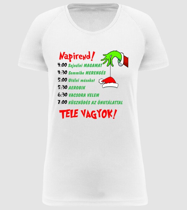  minta fehér pólón