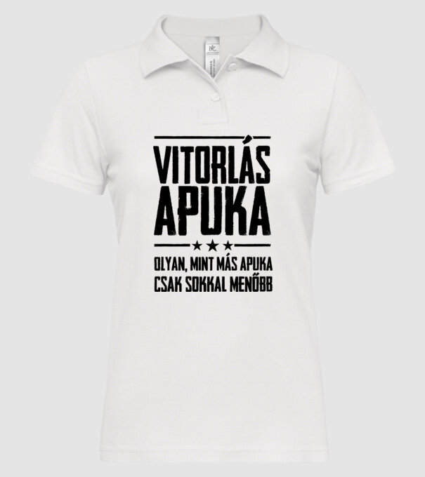  minta fehér pólón