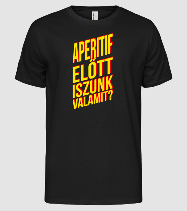  minta fekete pólón