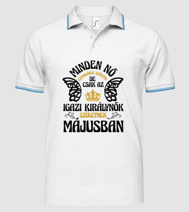  minta fehér pólón