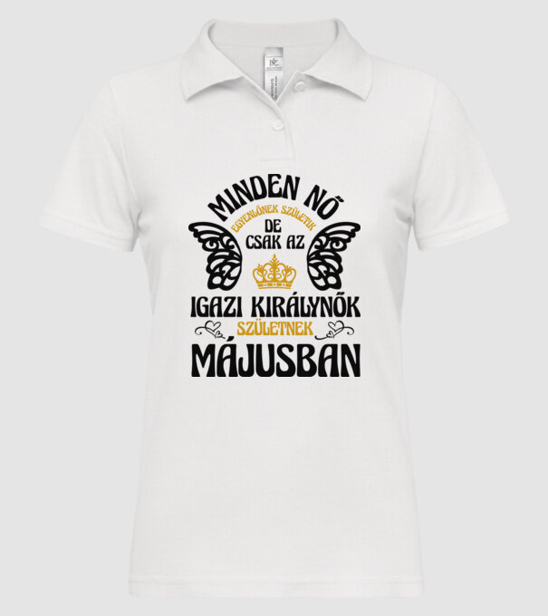  minta fehér pólón