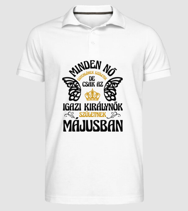  minta fehér pólón