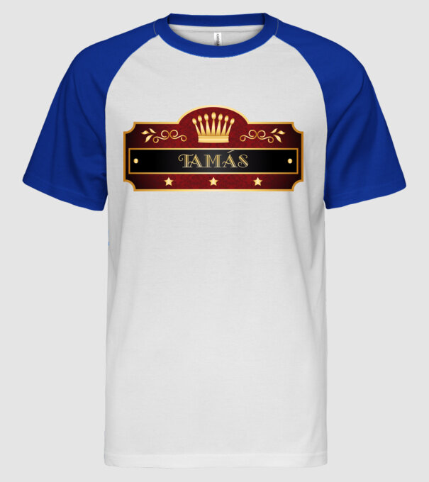  minta fehér/royal pólón