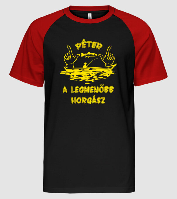 minta fekete/piros pólón