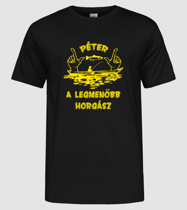  minta fekete pólón