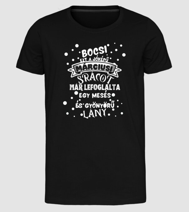  minta fekete pólón