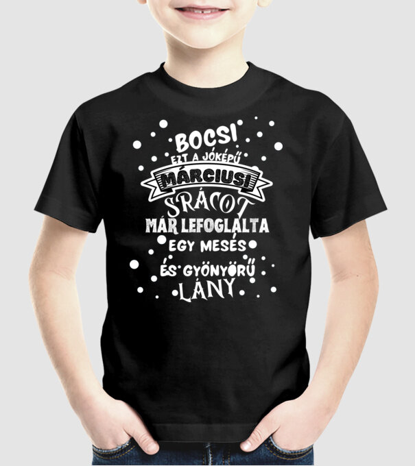  minta fekete pólón