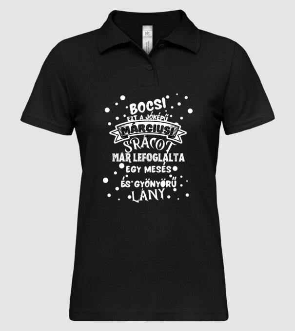 minta fekete pólón