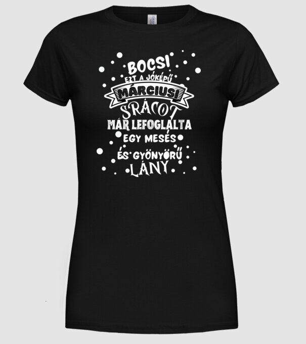  minta fekete pólón