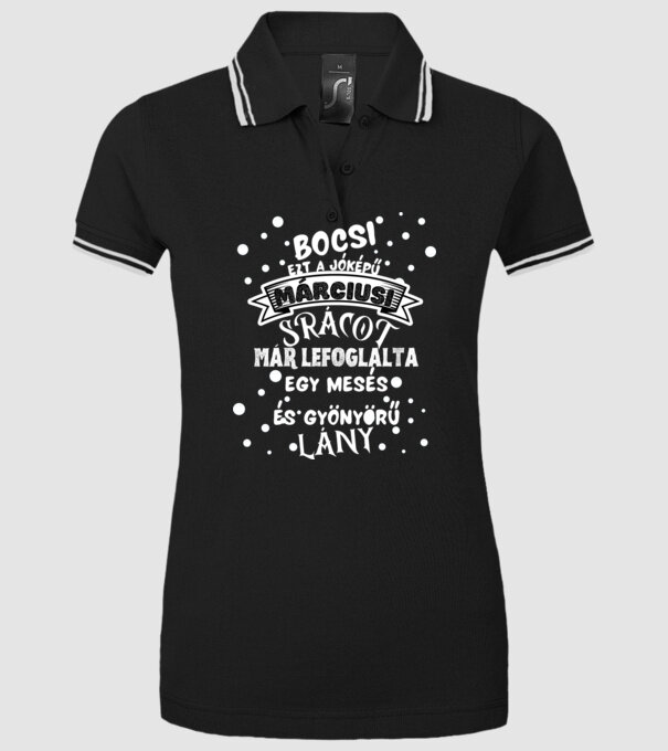  minta fekete pólón
