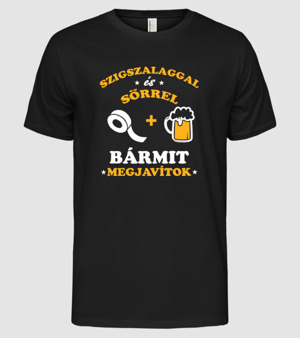  minta fekete pólón