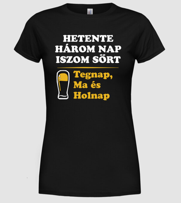  minta fekete pólón