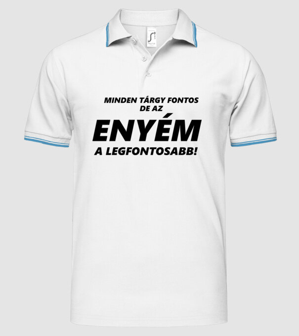  minta fehér pólón