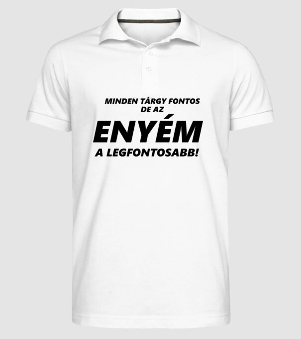  minta fehér pólón