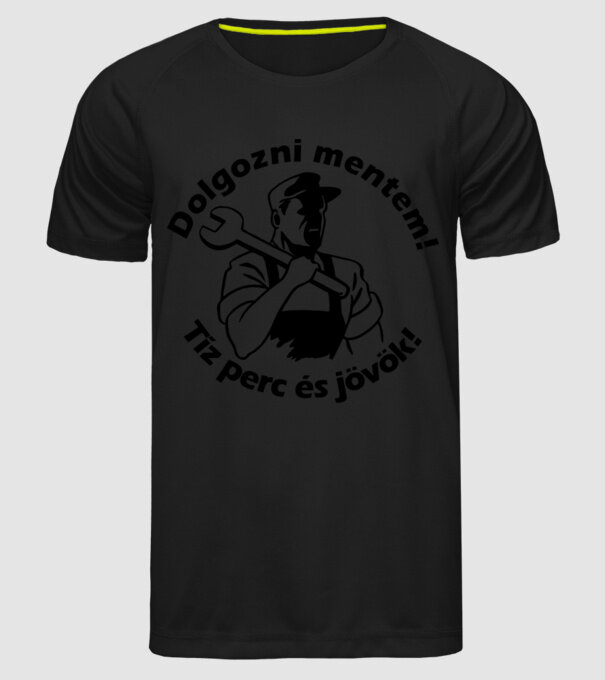  minta fekete pólón