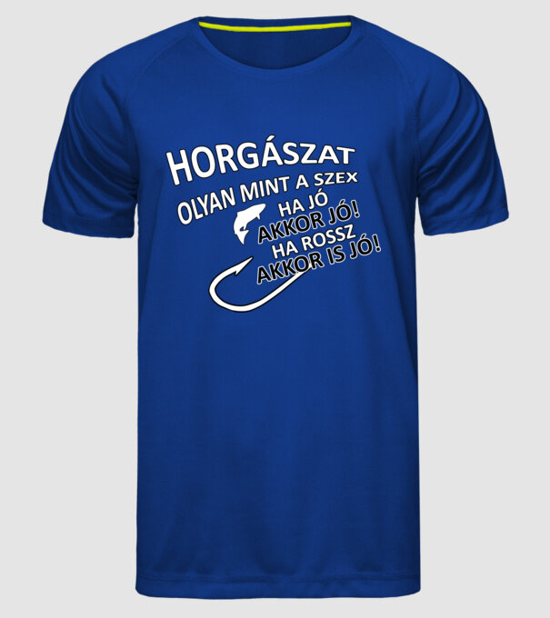  minta királykék pólón