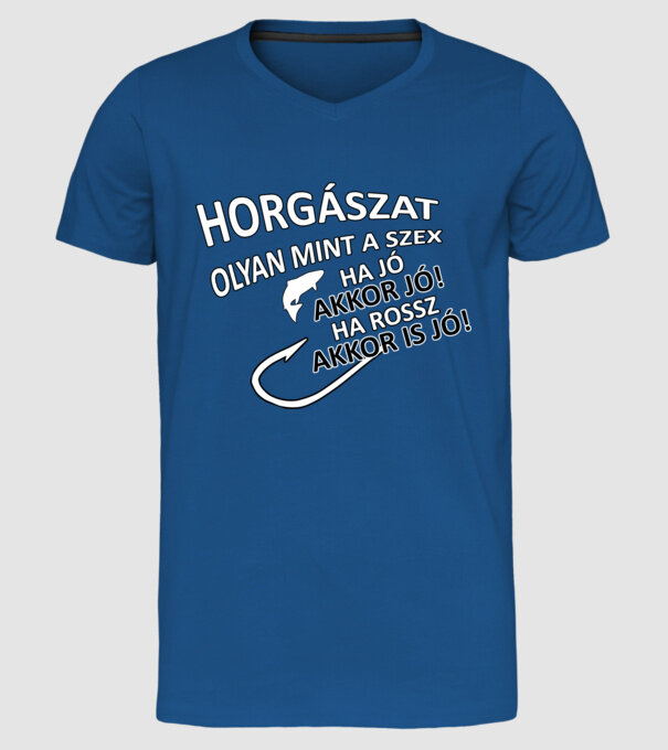  minta királykék pólón