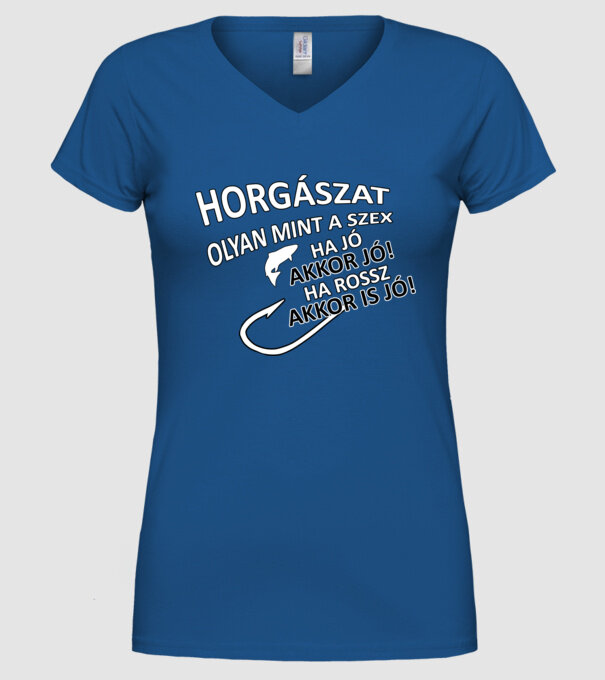  minta királykék pólón