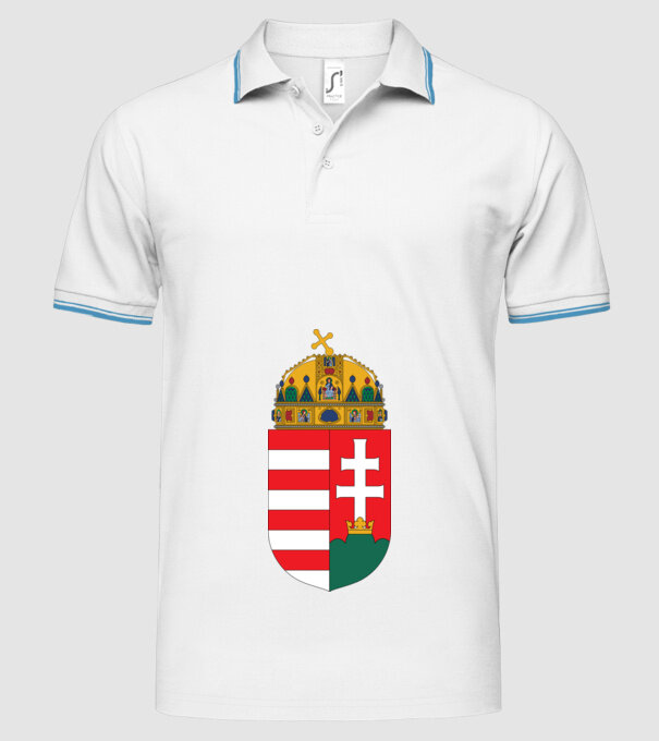  minta fehér pólón