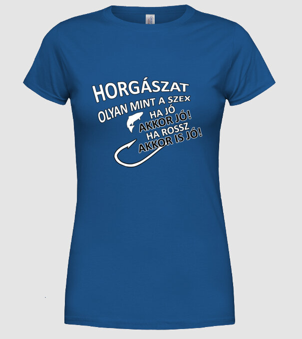 minta királykék pólón