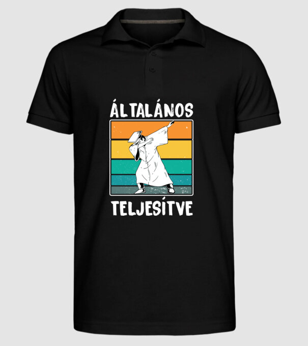  minta fekete pólón