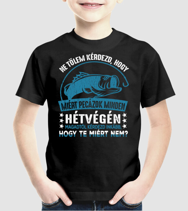  minta fekete pólón