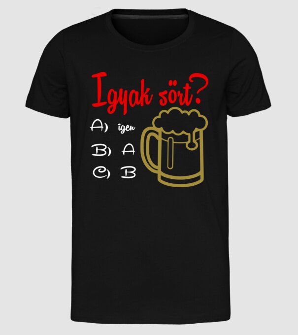  minta fekete pólón