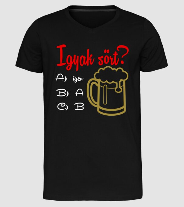 minta fekete pólón