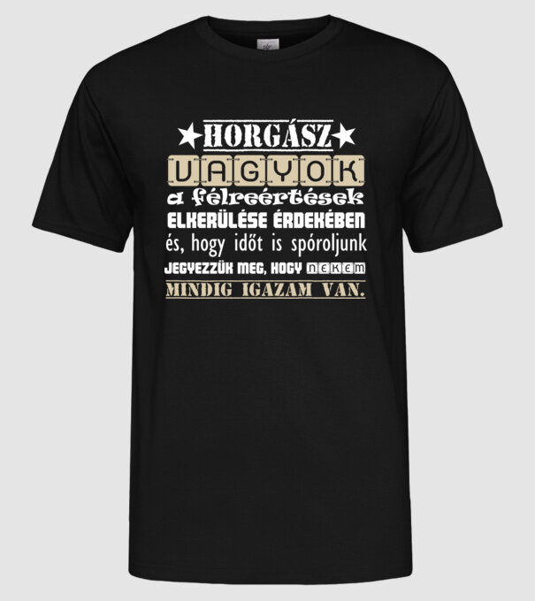  minta fekete pólón