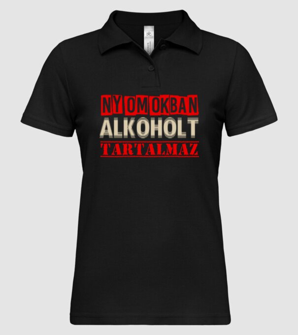  minta fekete pólón
